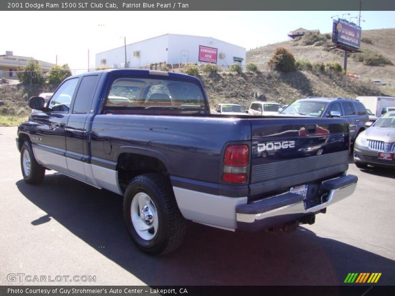 Patriot Blue Pearl / Tan 2001 Dodge Ram 1500 SLT Club Cab