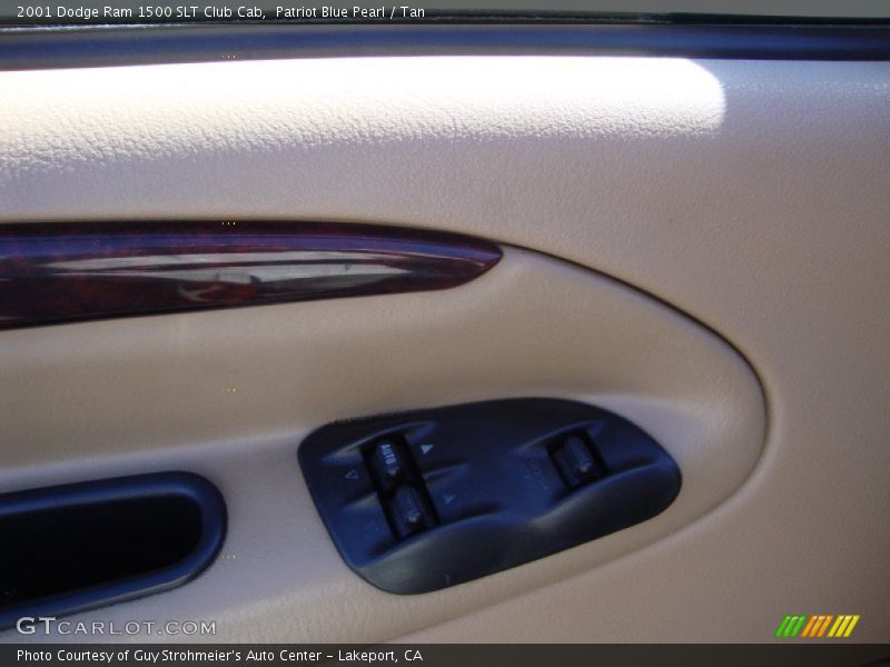 Patriot Blue Pearl / Tan 2001 Dodge Ram 1500 SLT Club Cab