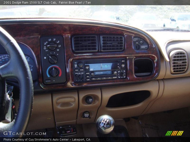 Patriot Blue Pearl / Tan 2001 Dodge Ram 1500 SLT Club Cab