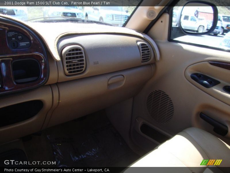 Patriot Blue Pearl / Tan 2001 Dodge Ram 1500 SLT Club Cab