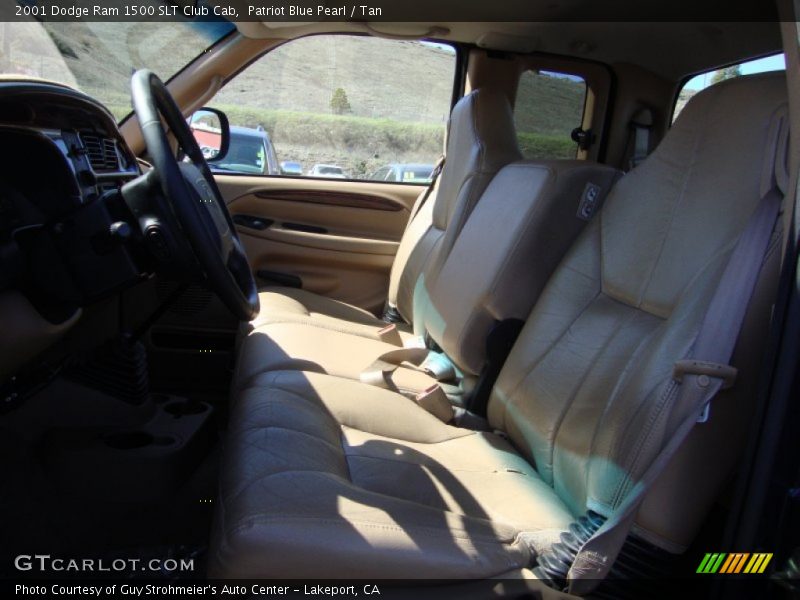 Patriot Blue Pearl / Tan 2001 Dodge Ram 1500 SLT Club Cab