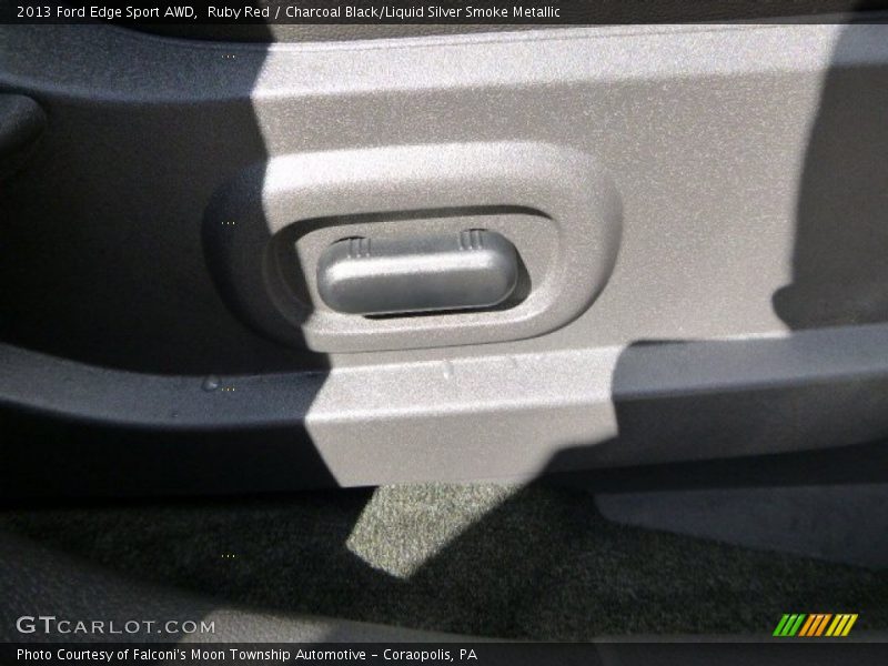 Ruby Red / Charcoal Black/Liquid Silver Smoke Metallic 2013 Ford Edge Sport AWD