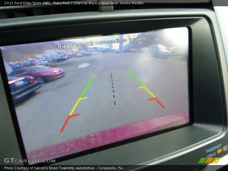 Ruby Red / Charcoal Black/Liquid Silver Smoke Metallic 2013 Ford Edge Sport AWD