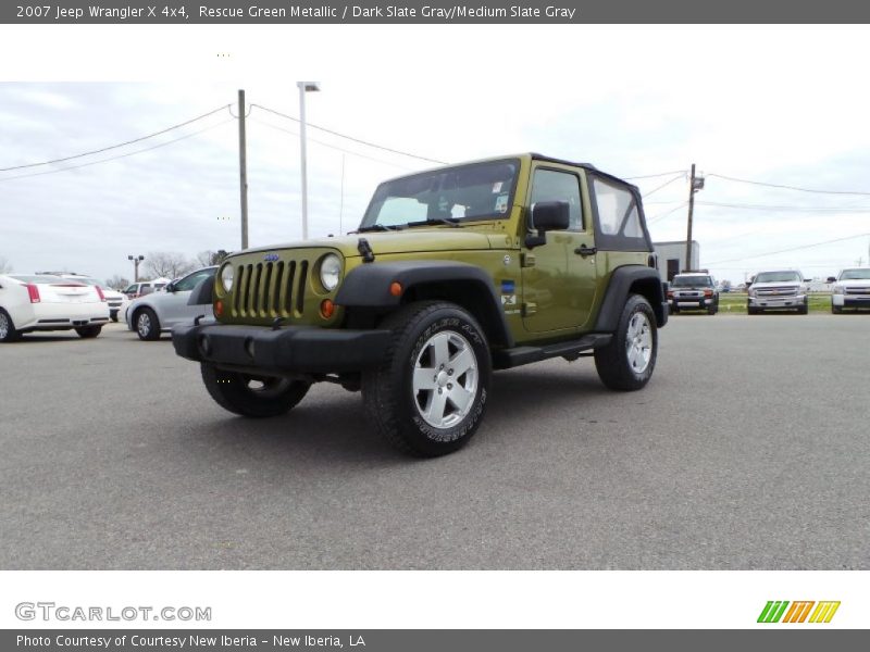Rescue Green Metallic / Dark Slate Gray/Medium Slate Gray 2007 Jeep Wrangler X 4x4