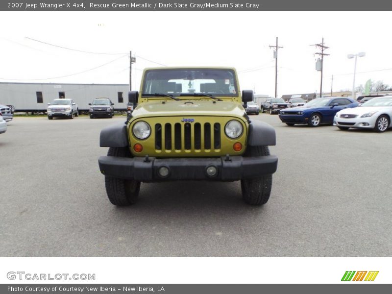Rescue Green Metallic / Dark Slate Gray/Medium Slate Gray 2007 Jeep Wrangler X 4x4