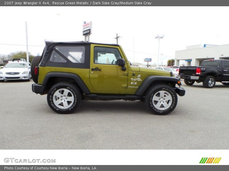 Rescue Green Metallic / Dark Slate Gray/Medium Slate Gray 2007 Jeep Wrangler X 4x4