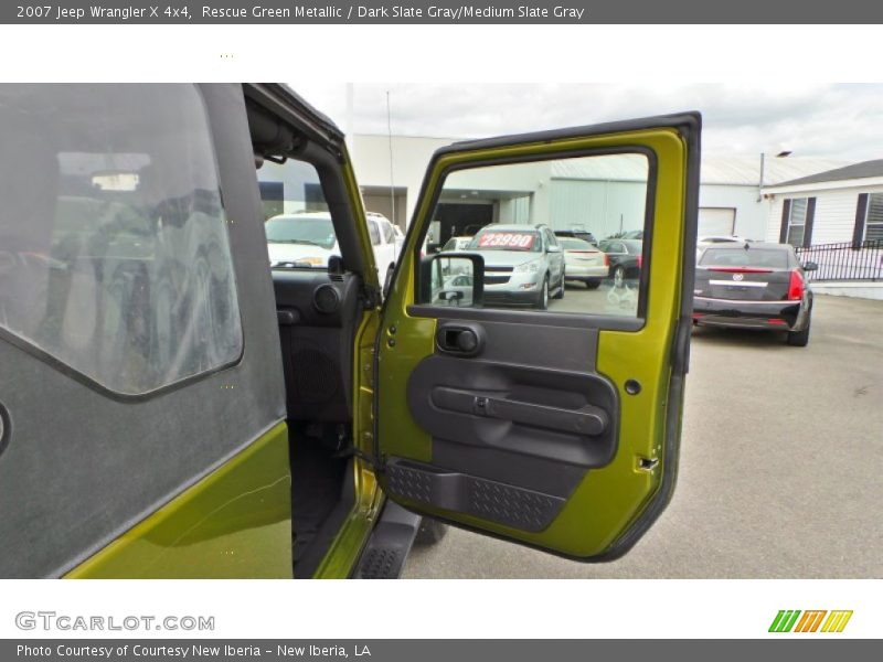 Rescue Green Metallic / Dark Slate Gray/Medium Slate Gray 2007 Jeep Wrangler X 4x4