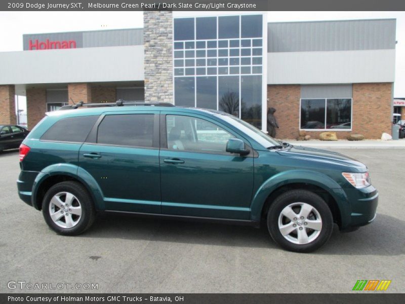 Melbourne Green Pearl / Dark Slate Gray/Light Graystone 2009 Dodge Journey SXT