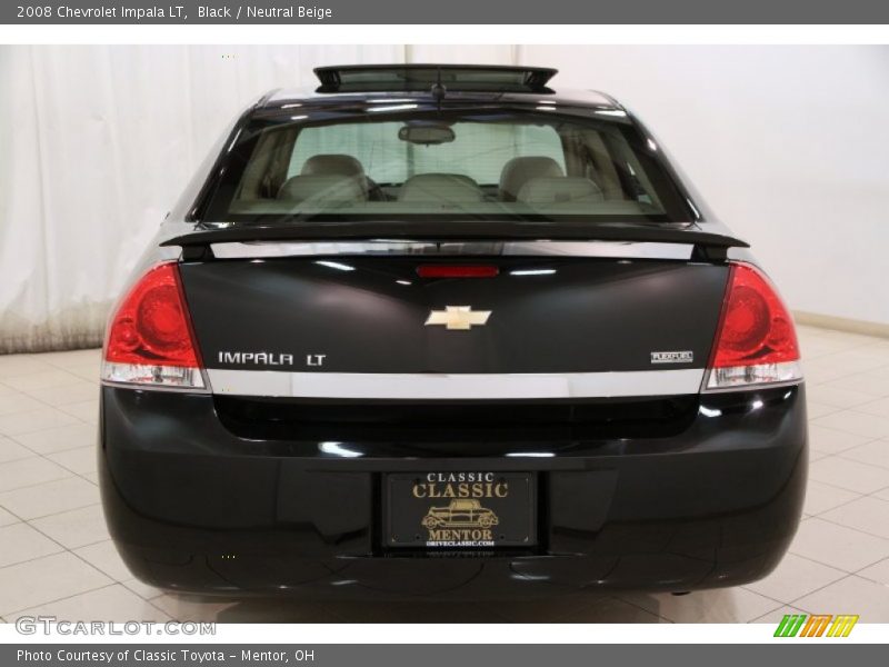 Black / Neutral Beige 2008 Chevrolet Impala LT
