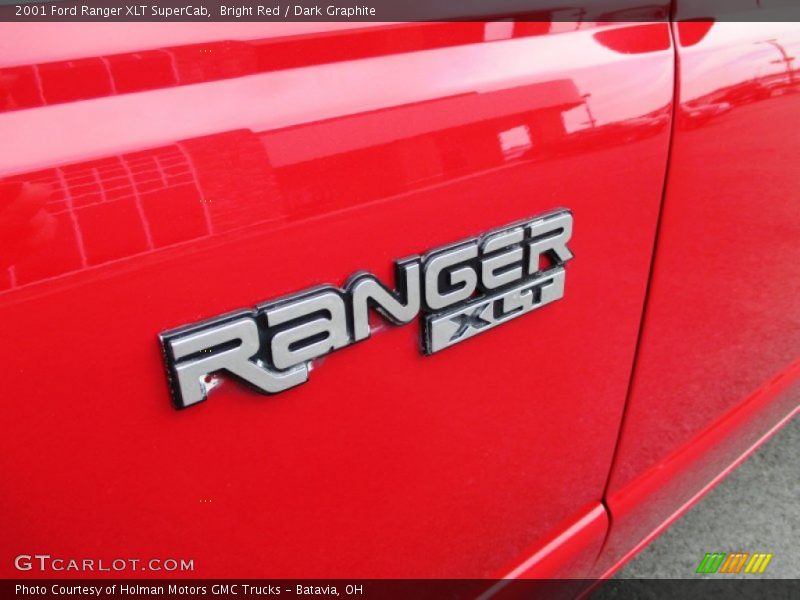 Bright Red / Dark Graphite 2001 Ford Ranger XLT SuperCab