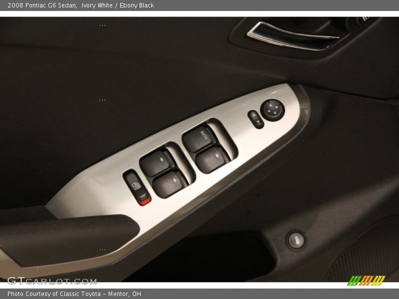 Ivory White / Ebony Black 2008 Pontiac G6 Sedan