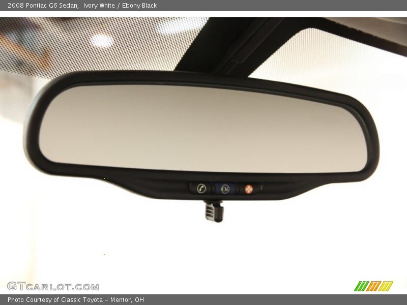 Ivory White / Ebony Black 2008 Pontiac G6 Sedan