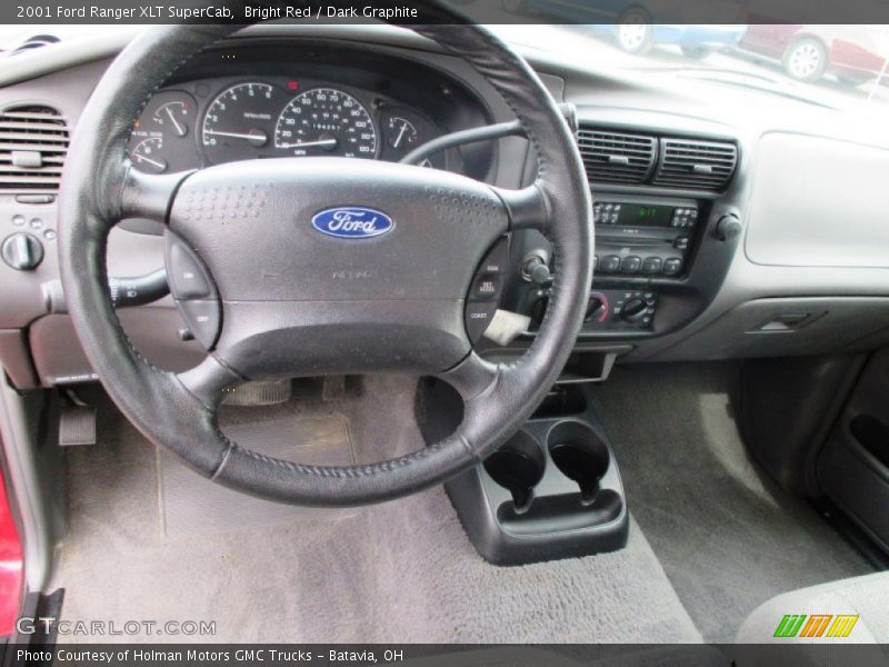 Bright Red / Dark Graphite 2001 Ford Ranger XLT SuperCab