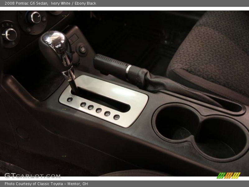 Ivory White / Ebony Black 2008 Pontiac G6 Sedan