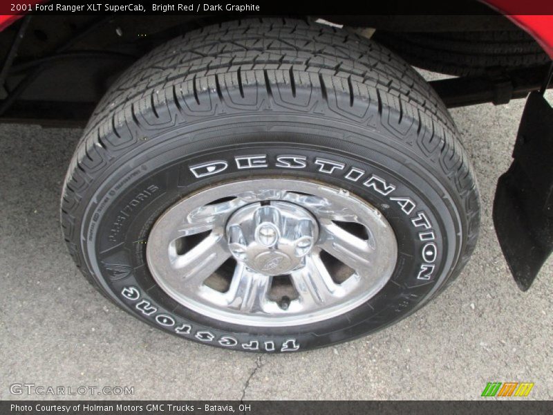 Bright Red / Dark Graphite 2001 Ford Ranger XLT SuperCab