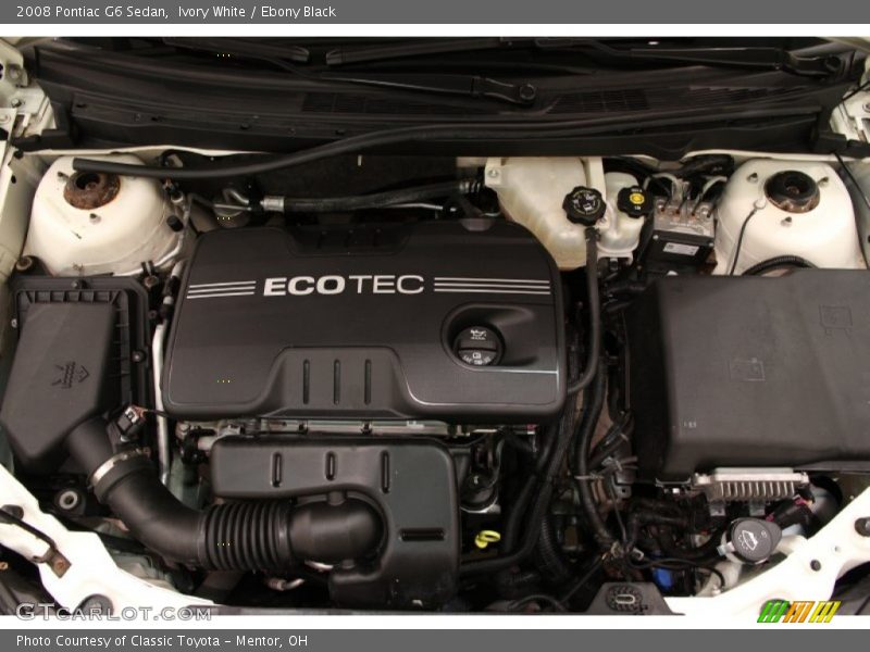 Ivory White / Ebony Black 2008 Pontiac G6 Sedan