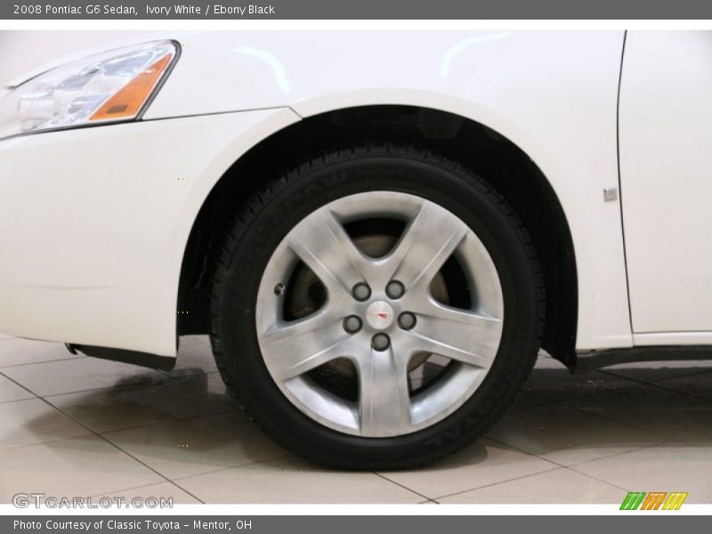 Ivory White / Ebony Black 2008 Pontiac G6 Sedan