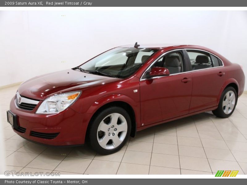 Red Jewel Tintcoat / Gray 2009 Saturn Aura XE