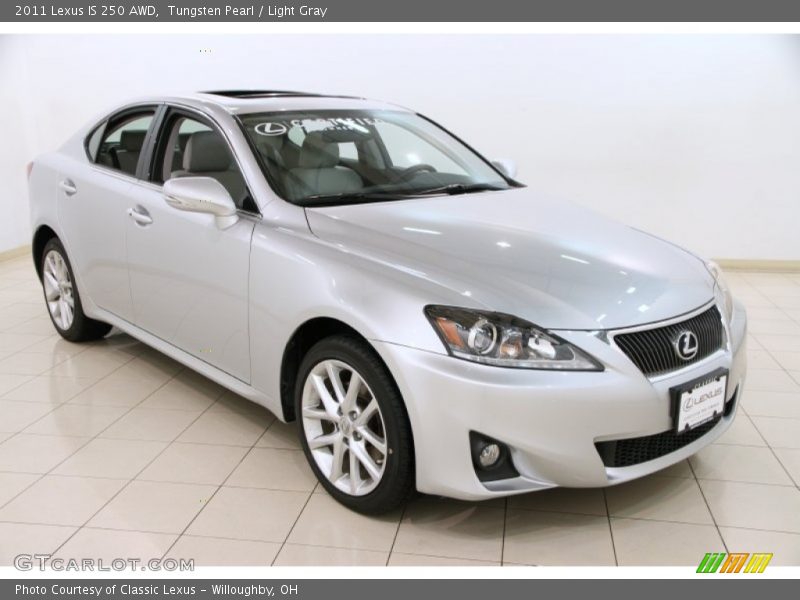 Tungsten Pearl / Light Gray 2011 Lexus IS 250 AWD