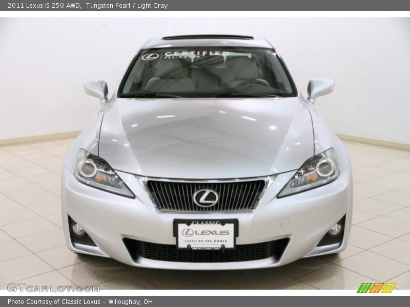 Tungsten Pearl / Light Gray 2011 Lexus IS 250 AWD