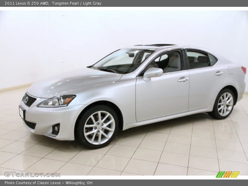 Tungsten Pearl / Light Gray 2011 Lexus IS 250 AWD