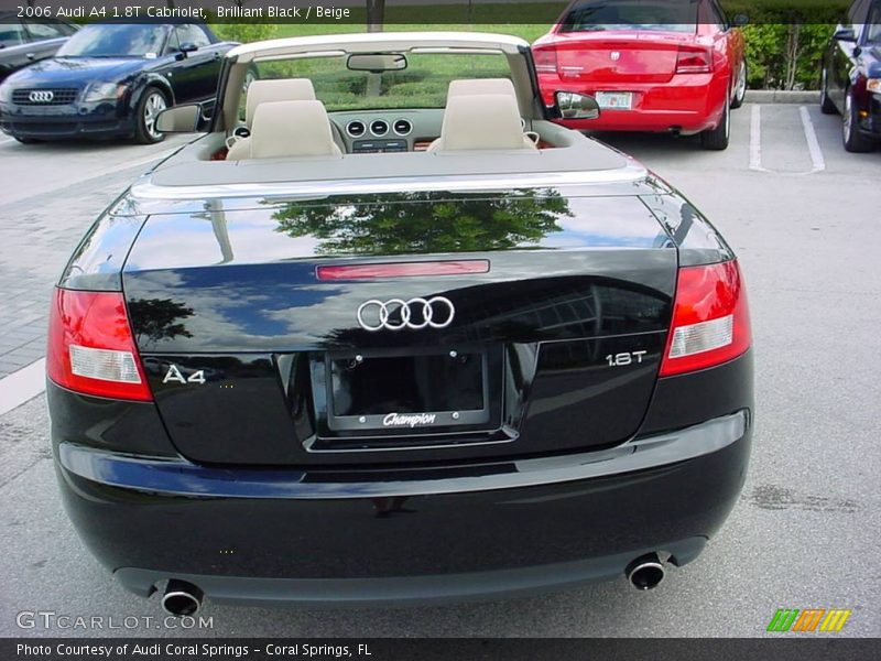 Brilliant Black / Beige 2006 Audi A4 1.8T Cabriolet