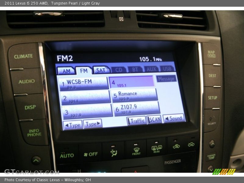 Tungsten Pearl / Light Gray 2011 Lexus IS 250 AWD