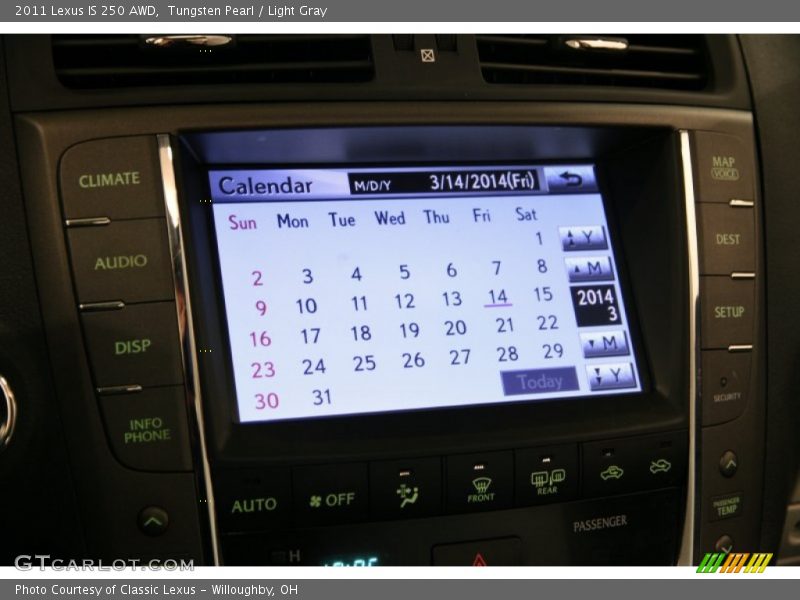 Tungsten Pearl / Light Gray 2011 Lexus IS 250 AWD