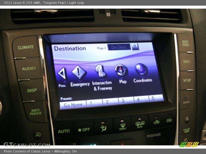 Tungsten Pearl / Light Gray 2011 Lexus IS 250 AWD