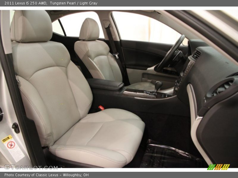 Tungsten Pearl / Light Gray 2011 Lexus IS 250 AWD