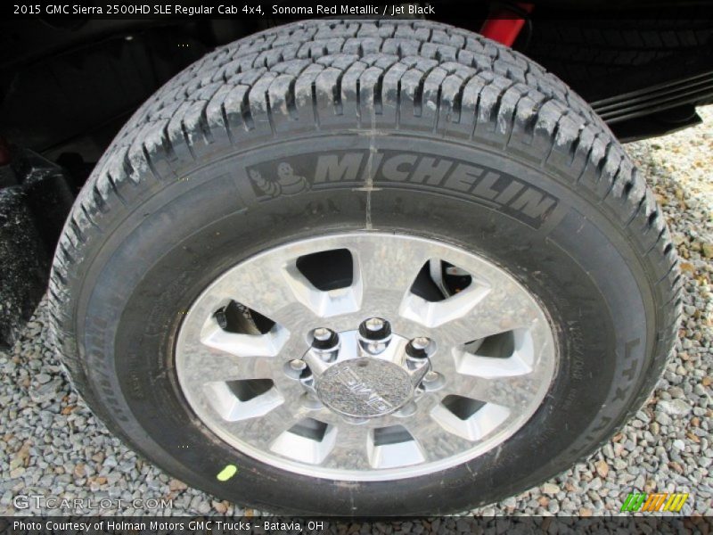 Sonoma Red Metallic / Jet Black 2015 GMC Sierra 2500HD SLE Regular Cab 4x4