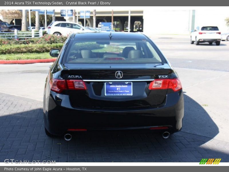 Crystal Black Pearl / Ebony 2014 Acura TSX Technology Sedan