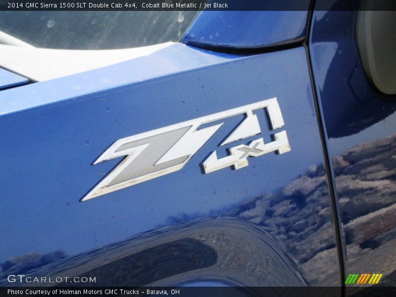 Cobalt Blue Metallic / Jet Black 2014 GMC Sierra 1500 SLT Double Cab 4x4