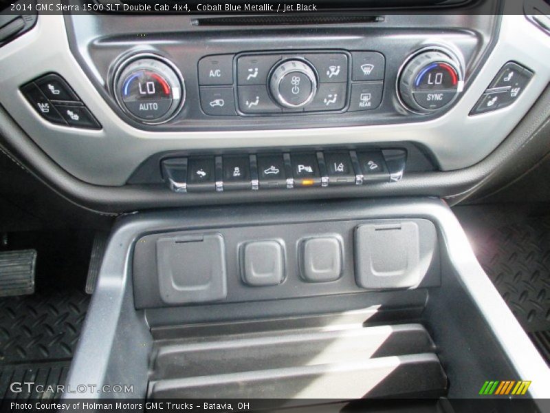Cobalt Blue Metallic / Jet Black 2014 GMC Sierra 1500 SLT Double Cab 4x4