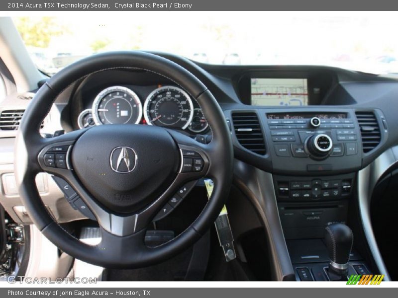 Crystal Black Pearl / Ebony 2014 Acura TSX Technology Sedan