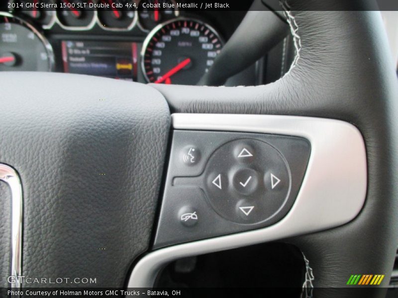 Cobalt Blue Metallic / Jet Black 2014 GMC Sierra 1500 SLT Double Cab 4x4