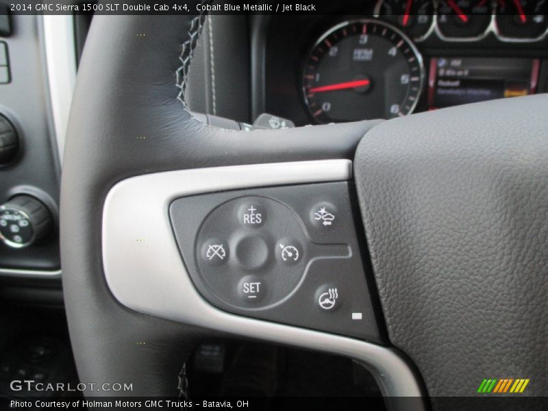 Cobalt Blue Metallic / Jet Black 2014 GMC Sierra 1500 SLT Double Cab 4x4