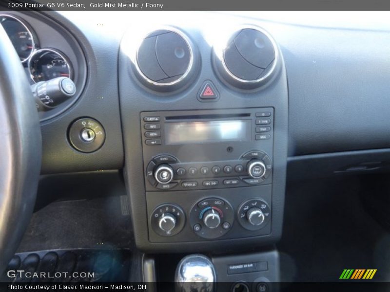 Gold Mist Metallic / Ebony 2009 Pontiac G6 V6 Sedan