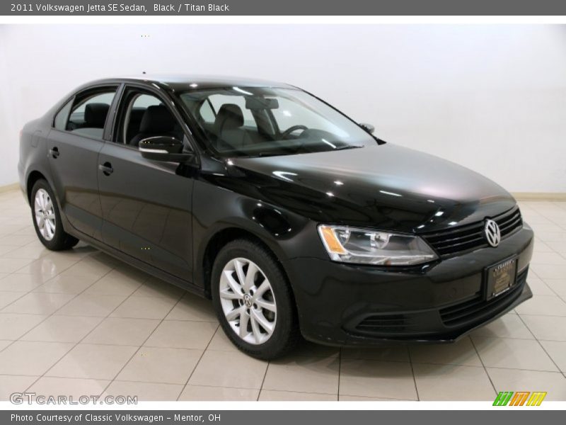 Black / Titan Black 2011 Volkswagen Jetta SE Sedan