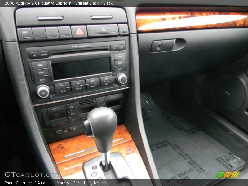 Brilliant Black / Black 2008 Audi A4 2.0T quattro Cabriolet