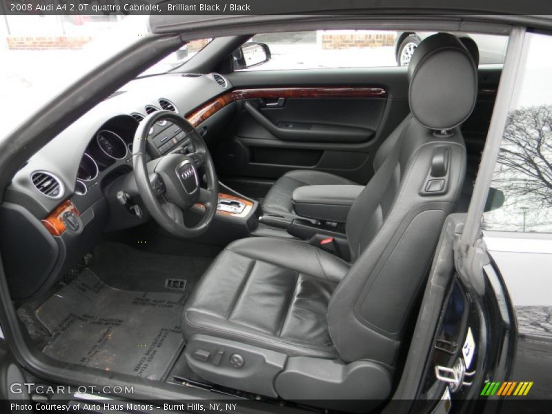 Brilliant Black / Black 2008 Audi A4 2.0T quattro Cabriolet