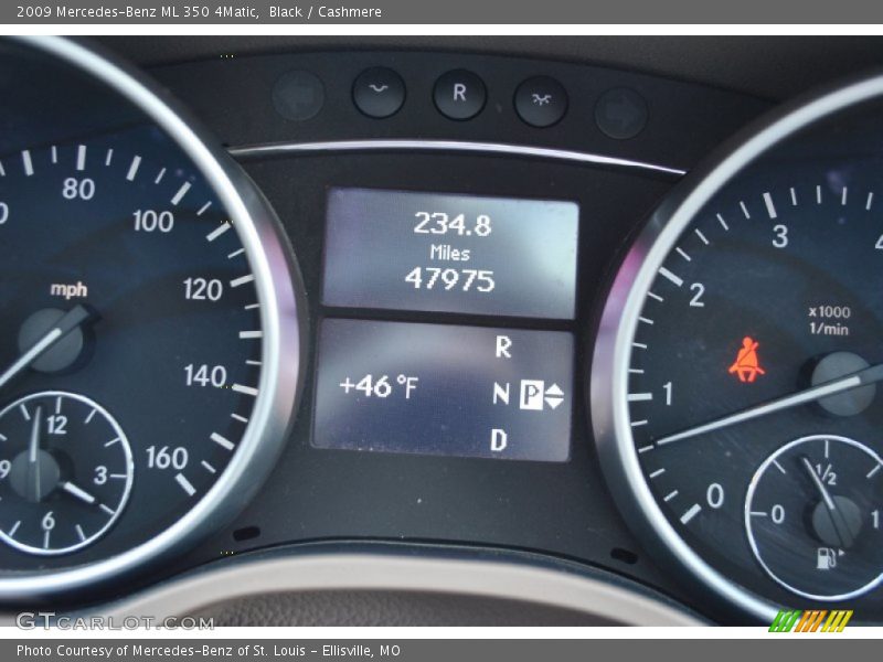 Black / Cashmere 2009 Mercedes-Benz ML 350 4Matic