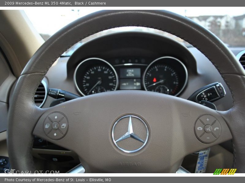 Black / Cashmere 2009 Mercedes-Benz ML 350 4Matic