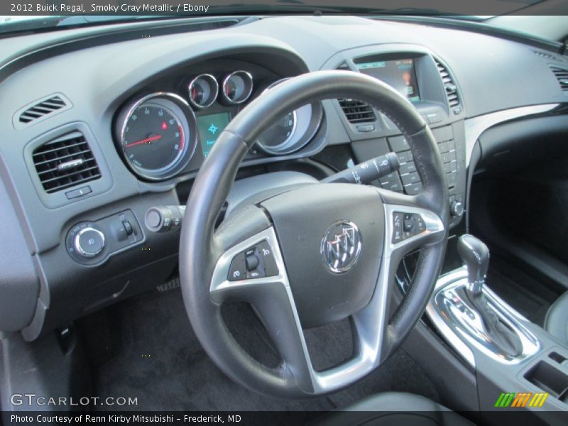 Smoky Gray Metallic / Ebony 2012 Buick Regal