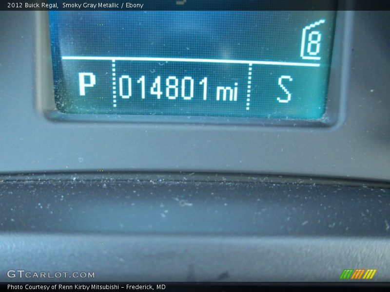 Smoky Gray Metallic / Ebony 2012 Buick Regal