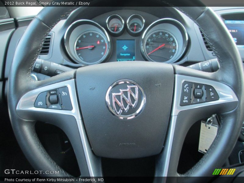 Smoky Gray Metallic / Ebony 2012 Buick Regal