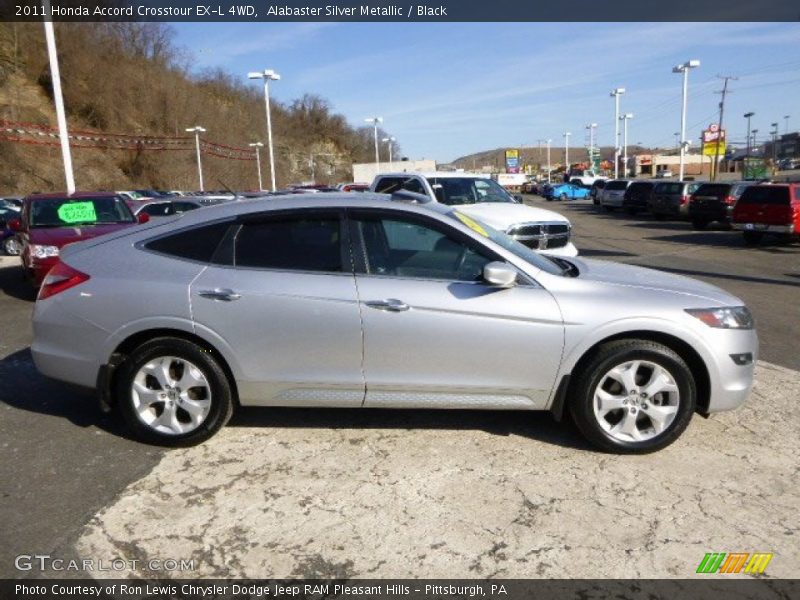 Alabaster Silver Metallic / Black 2011 Honda Accord Crosstour EX-L 4WD
