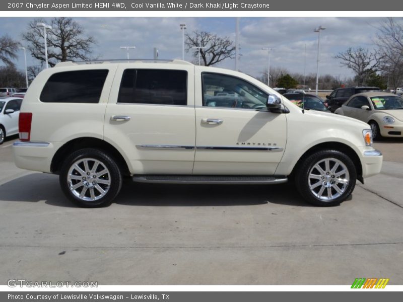 Cool Vanilla White / Dark Khaki/Light Graystone 2007 Chrysler Aspen Limited HEMI 4WD