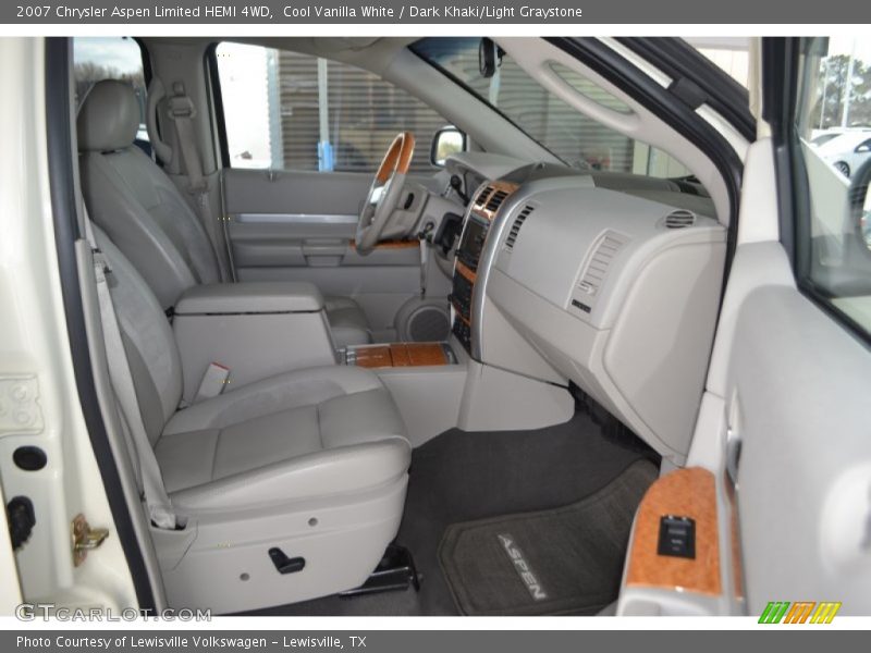 Cool Vanilla White / Dark Khaki/Light Graystone 2007 Chrysler Aspen Limited HEMI 4WD