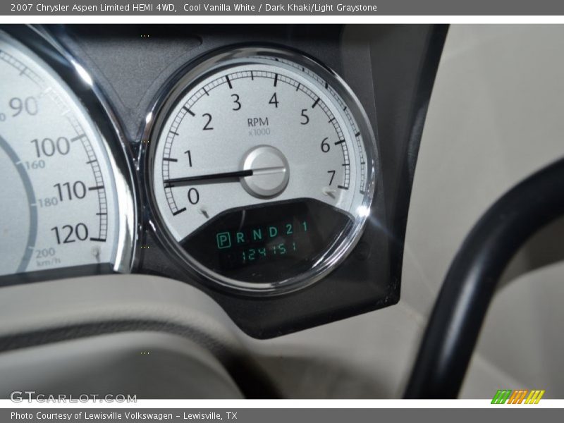 Cool Vanilla White / Dark Khaki/Light Graystone 2007 Chrysler Aspen Limited HEMI 4WD
